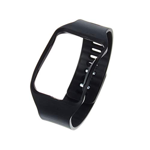 NICERIO Correa Deportiva Compatible con Samsung Gear S R750 Reloj - Correa de Repuesto de Silicona Suave Pulsera Impermeable diseño de Moda Hombres Mujeres (Negro)