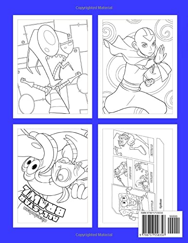 Nickelodeon All Star Brawl Coloring Book: An Amazing Item With Beautiful Character Illustrations, Patterns For More Fun.
