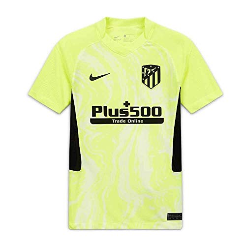 NIKE ATM Y NK BRT Stad JSY SS 3R T-Shirt, Unisex niños, Volt/Black Full Sponsor, XL