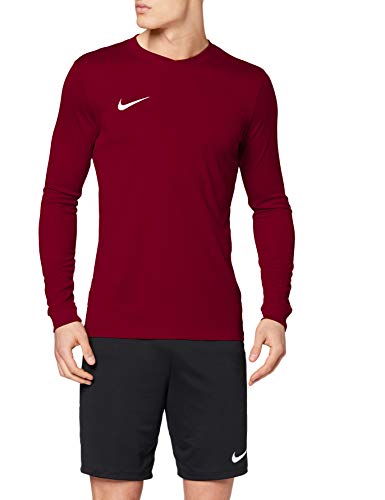 Nike LS Park Vi JSY Camiseta de Manga Larga, Hombre, Rojo (Team Red/White), M