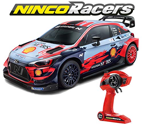 Ninco - NincoRacers Hyundai i20 WRC | Coche de Radio Control con Batería Li-Ion de 500 mAh y Cargador incluidos | Escala 1/10 | A Partir de 6 años (NH93163)