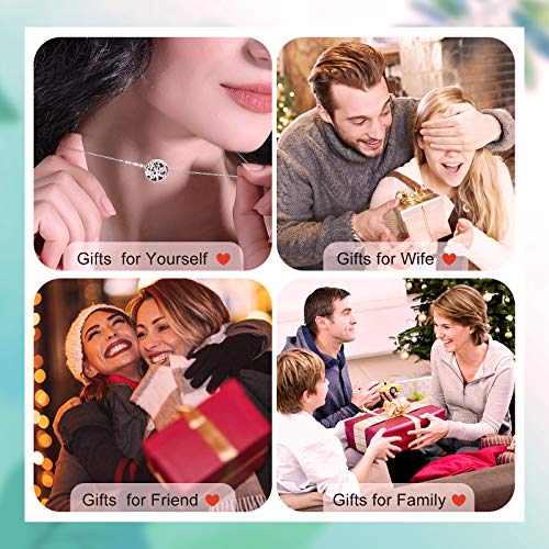 NINGAN Árbol de vida familiar Bundle Plata de ley 925, compatible con pulseras y pulseras europeas (Árbol de vida familiar)