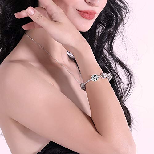 NINGAN Árbol de vida familiar Bundle Plata de ley 925, compatible con pulseras y pulseras europeas (Árbol de vida familiar)