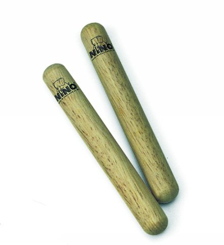 Nino Percussion NINO502 - Claves de madera (tamaño S)