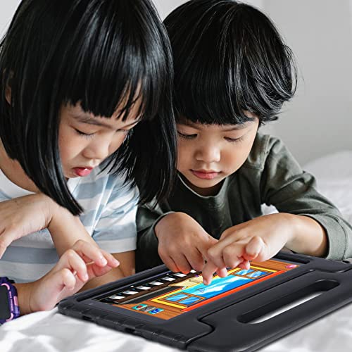 Niños Tableta Android 11, 7 Pulgadas, JUSYEA J8, 2 GB RAM | 32 GB ROM,Cuatro núcleos, Wi-Fi | Bluetooth, para Juegos educativos para niños, Control Parental portátil-Negro Funda Silicona