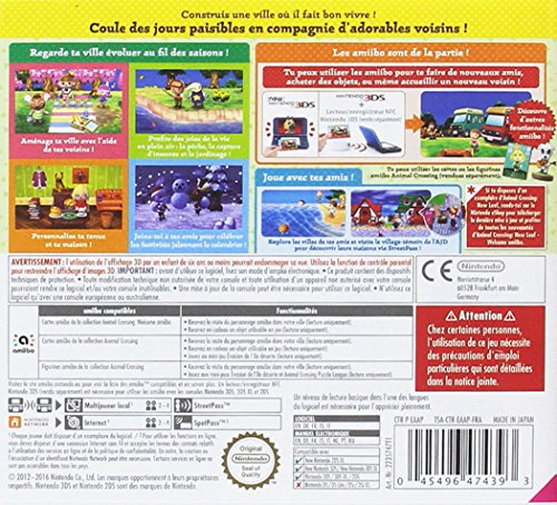 Nintendo Animal Crossing: New Leaf + Welcome Amiibo - Juego (Nintendo 3DS, Simulación, Modo multijugador, E (para todos))