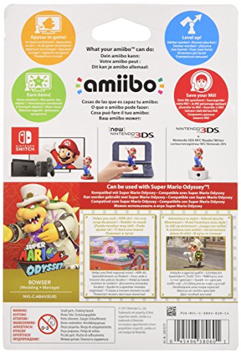 Nintendo - Colección Super Mario, Figurina Amiibo Bowser Odyssey
