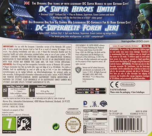 Nintendo LEGO Batman 2: DC Super Heroes Básico Nintendo 3DS Alemán, Holandés, Inglés, Español, Francés, Italiano vídeo - Juego (Nintendo 3DS, Acción / Aventura, Modo multijugador, E10 + (Everyone 10 +))