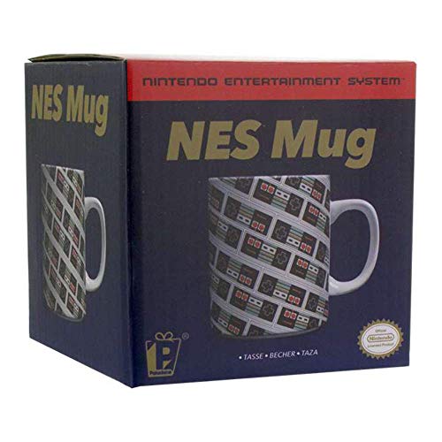 Nintendo NES taza, cerámica, multicolor, 1 x 9 x 10 cm)