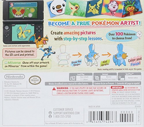 Nintendo Pokemon Art Academy - Juego (Nintendo 3DS, Educativo, E (para todos))