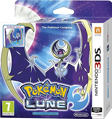 Nintendo Pokémon Lune Fan Edition, 3DS Steelbook Nintendo 3DS Inglés, Francés vídeo - Juego (3DS, Nintendo 3DS, RPG (juego de rol))