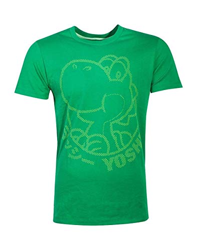 Nintendo Super Mario T Shirt Yoshi Rubber Print Logo Nuevo Oficial Size XL