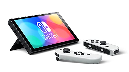 Nintendo Switch (OLED model) with White Joy-Con