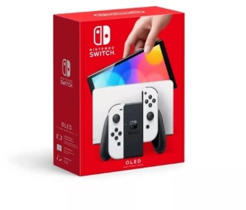 Nintendo Switch (OLED model) with White Joy-Con