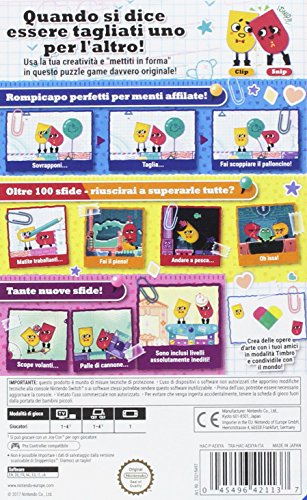 Nintendo Switch Snipperclips Plus: Diamoci un taglio! [Importación italiana]
