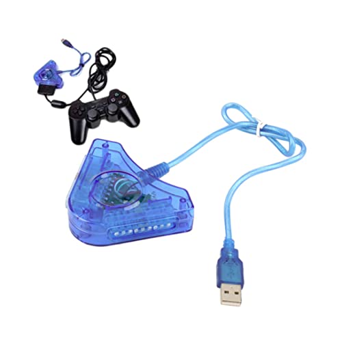 NiseWuds Adaptador de Controlador USB para Controladores PSX y PS2 Controlador de Puerto Dual a PC Adaptador USB Convertidor de componentes de computadora