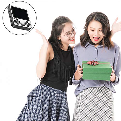 No application Consola de juegos retro ABS de 2100 mAh, multifuncional de mano, consola de bolsillo portátil con puertos USB de 3,5 mm, ranuras para tarjetas TF para PSP/N64/NDS/PS