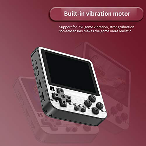 No application Consola de juegos retro ABS de 2100 mAh, multifuncional de mano, consola de bolsillo portátil con puertos USB de 3,5 mm, ranuras para tarjetas TF para PSP/N64/NDS/PS