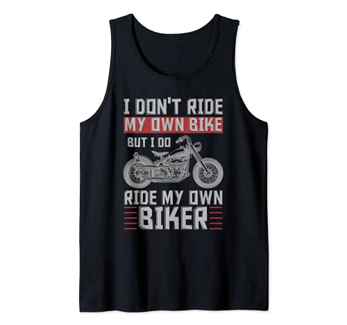 No monto en mi propia bicicleta, pero hago montar mi propio motorista Camiseta sin Mangas
