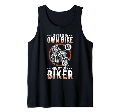 No monto en mi propia bicicleta, pero hago montar mi propio motorista Camiseta sin Mangas