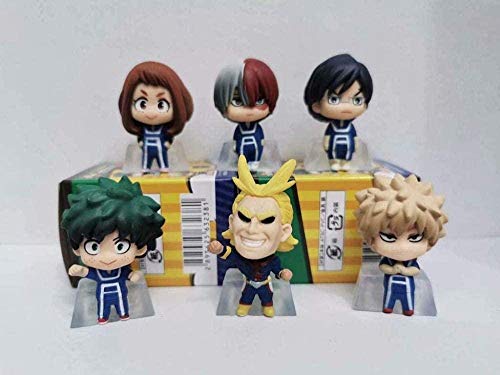 No My Hero Academia 6 PC Midoriya Izuku Bakugou Katsuki Alle Might Modell Acción 5cm Regalo Escultura Juguete Decoración Artesanía Estatua