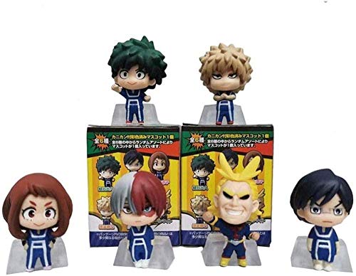No My Hero Academia 6 PC Midoriya Izuku Bakugou Katsuki Alle Might Modell Acción 5cm Regalo Escultura Juguete Decoración Artesanía Estatua