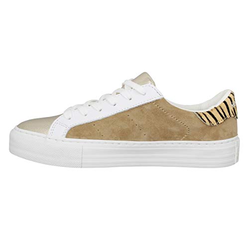 No Name Arcade Forever Suede - Zapatillas para mujer, color dorado y beige, Beige (beige), 38 EU