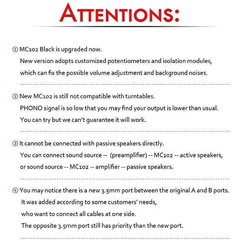 Nobsound Little Bear MC102 Mini 2(1)-IN-1(2)-Out 3,5 mm Stereo Audio Switch Switch Box Passive Selector Box Audio Switch Estéreo Selector Pasivo (Negro)