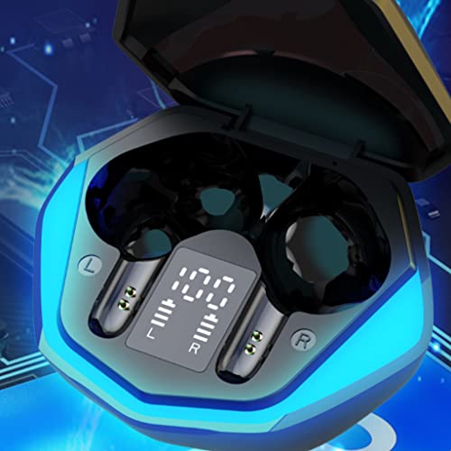 Noise Cancellation Wireless Earbuds One Touch Headset Stereo Headphones Wireless Headset Long Transmission Distance Wireless Headset with Microphone for Phone Computer Laptop USB Adapter Desk Phone