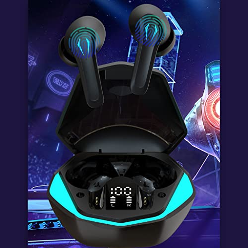 Noise Cancellation Wireless Earbuds One Touch Headset Stereo Headphones Wireless Headset Long Transmission Distance Wireless Headset with Microphone for Phone Computer Laptop USB Adapter Desk Phone