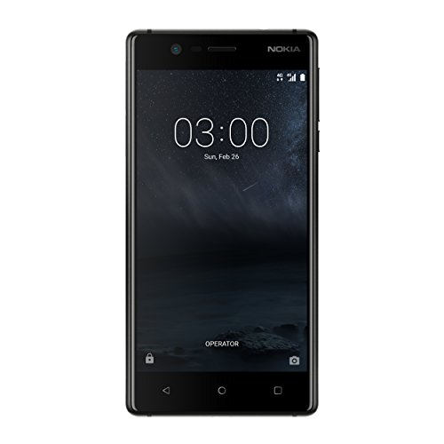 Nokia 3 TA-1032 DS ES PT - Smartphone de 5.0"(2 GB RAM,Memoria Interna 16 GB, microSD hasta 128 GB), Negro