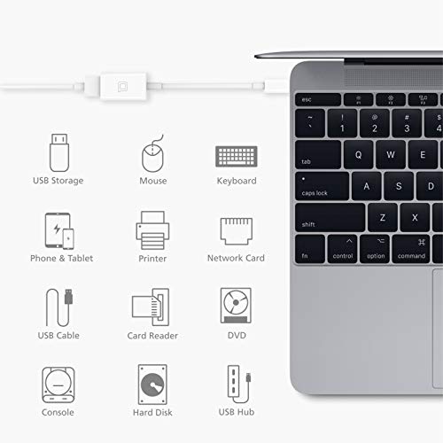 nonda Adaptador USB C a USB 3.0, USB Tipo-C a USB, Adaptador Thunderbolt 3 a USB hembra para MacBook Pro 2020/19/18, MacBook Air 20/19/18, iPad Pro 2020 y más dispositivos tipo C