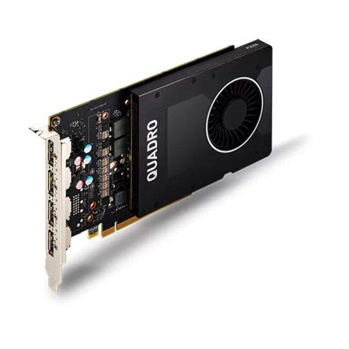 None PNY Quadro P2000 - Tarjeta gráfica profesional, 5 GB DDR5, 4 DP 1.4 (4 adaptadores DVI)