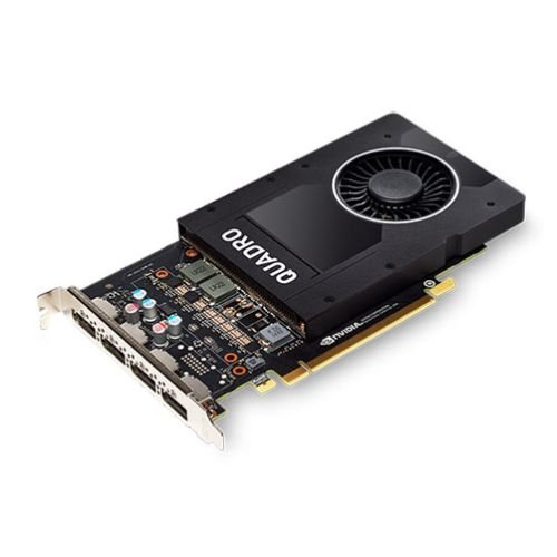 None PNY Quadro P2000 - Tarjeta gráfica profesional, 5 GB DDR5, 4 DP 1.4 (4 adaptadores DVI)