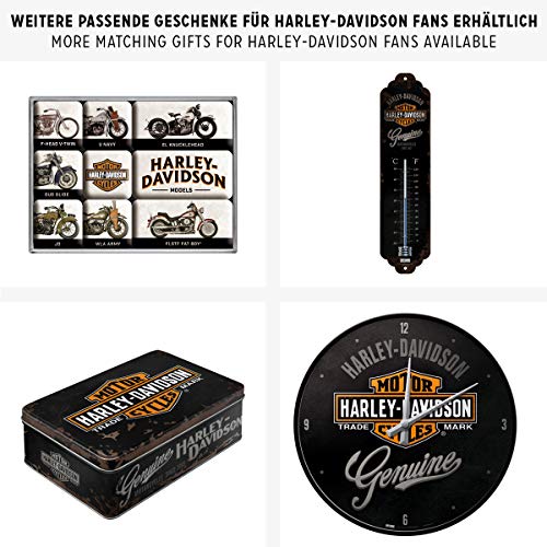 Nostalgic-Art Cartel de Chapa Retro Harley-Davidson – Model Chart – Idea de Regalo para los Fans de Las Motos, metálico, Diseño Vintage, 30 x 40 cm