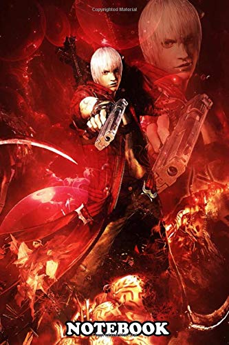 Notebook: Devil May Cry Cry 3 Devil Trigger Red Aura Demo , Journal for Writing, College Ruled Size 6" x 9", 110 Pages