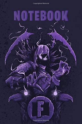 Notebook fortnite skin raven: lined notebook