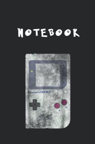 Notebook: Nintendo Original Game Boy Graphic College Ruled Perfect Size 6x9x105 with Black Cover