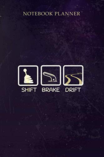 Notebook Planner JDM Drifting Car Drift Extreme Japanese Racing Sport: Daily Journal, Financial, Work List, 6x9 inch, Over 100 Pages, Cute, Journal, Home Budget