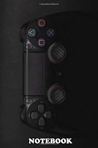 Notebook: Playstation 4 Controller Wallpaper , Journal for Writing, College Ruled Size 6" x 9", 110 Pages