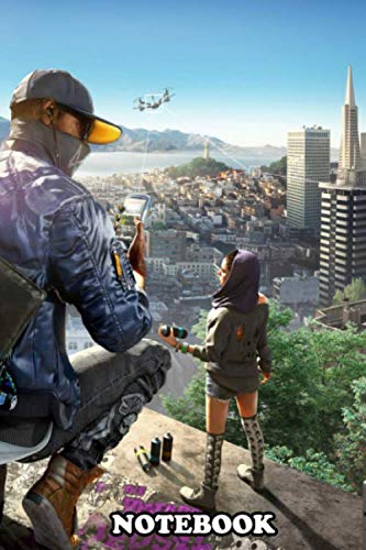 Notebook: Watch Dogs 2 Definition Wallpaper , Journal for Writing, College Ruled Size 6" x 9", 110 Pages