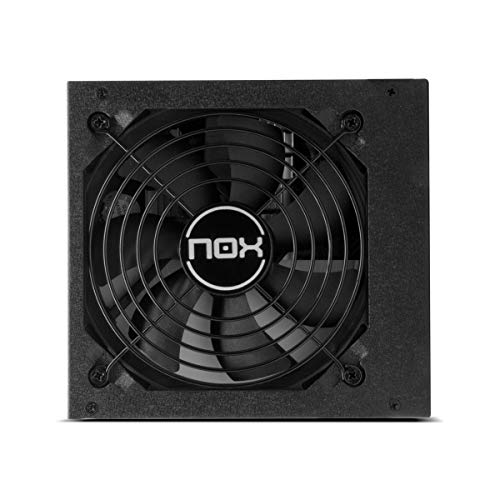 Nox Urano SX 500 - NXURSX500 - Fuente de Alimentación 500W, eficiencia Green Power, ventilador 120mm con sistema Ball Bearing, compatible con Intel, PFC, color negro