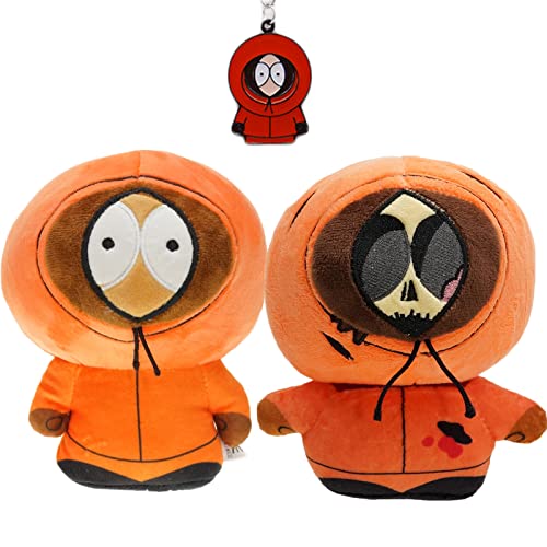 NSXX Juego de Peluches de South Park de 18 cm / 7 Pulgadas, 2/3/5 Piezas de Juguete de Felpa Stan / Kenny / Kyle / Cartman para fanáticos, niños y niñas (2)
