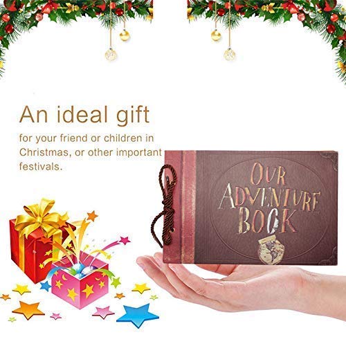 Nuestro libro de aventuras Pixar hecho a mano DIY álbum de recortes familiar, retro álbum, álbum de recortes de aniversario