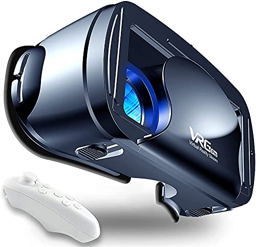 [Nuevo] 3D VR Gafas de Realidad Virtual, Disfruta de los Mejores Juegos y Videos (con Controlador Bluetooth), Compatible 5 Inch - 7 Inch Pulgadas Smartphone Amplia compatibilidad por Android/Phone