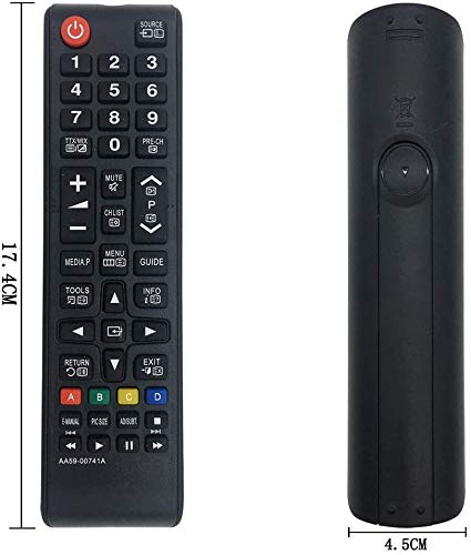 Nuevo Samsung AA59-00741A Mando a Distancia de Repuesto, sin Necesidad de programación: Ajuste HDTV LED Plasma LCD LED Smart TV, reemplazo BN59-01175N BN59-01199F AA59-00786A AA59-00602A BN59-01247A