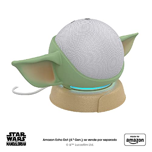 Nuevo soporte Made for Amazon para Amazon Echo Dot (4.ª generación) inspirado en Star Wars The Mandalorian Baby Grogu™
