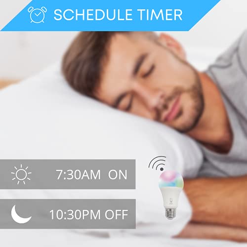 NUOVA GERMANY Bombilla Smart E27 WiFi bombillas LED Alexa, 3000 K-6000 K, RGB + blanco 9 W, WiFi 2,4 GHz, regulable, multicolor, control de grupo, compatible con Alexa Google Home, 2 unidades