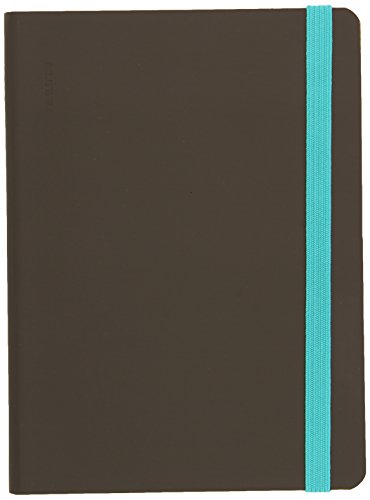Nuuna Diseño portátil"skins", tapa blanda, rejilla de puntos, banda de goma, color gris oscuro