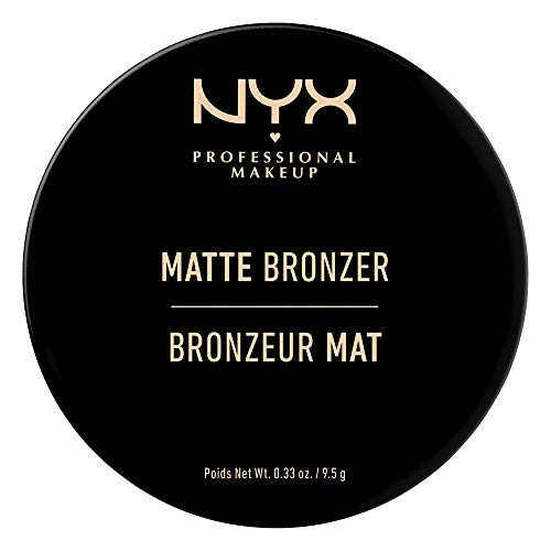 NYX Professional Makeup Polvos bronceadores Matte Bronzer, Polvos compactos, Sin brillos, Fórmula vegana, Tono: Deep